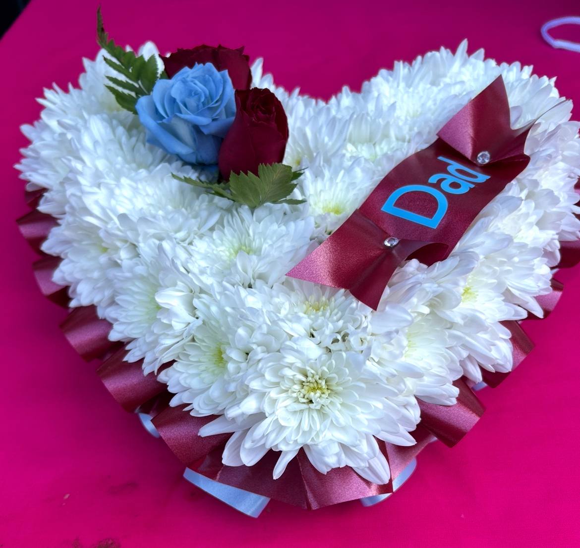 Heart shaped tribute