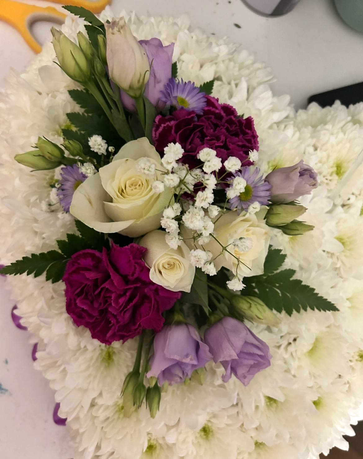 Heart shaped tribute