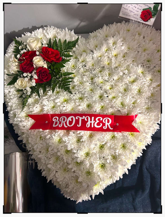 Heart shaped tribute