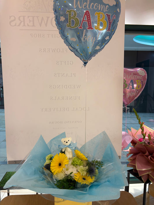 Baby boy bouquet