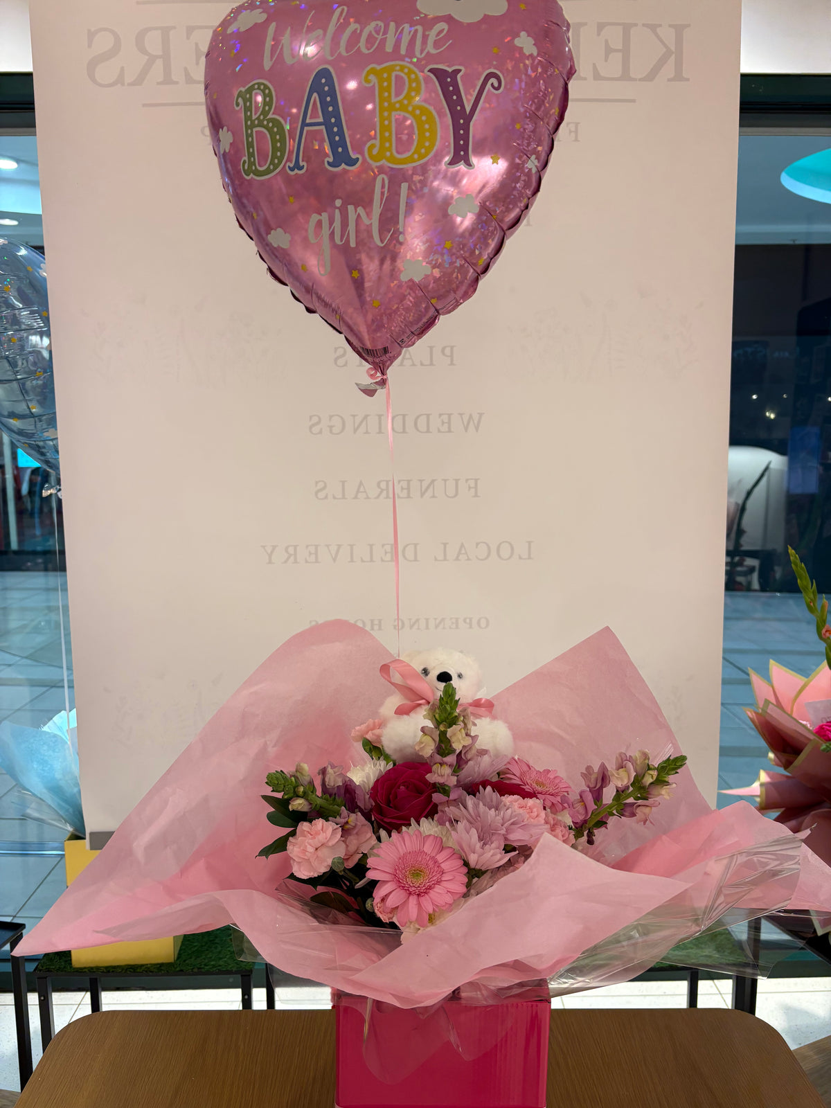 Baby girl bouquet